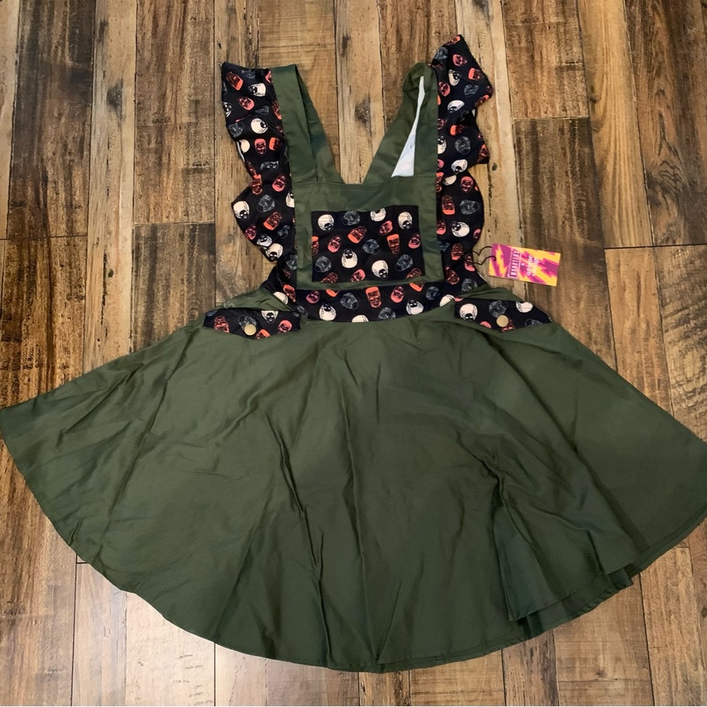Unique Vintage Universal Monsters Pinafore Dress